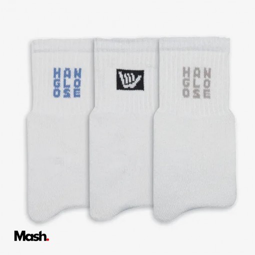 (HL2.01) KIT C/ 03 Meias cano curto Hang Loose Mash